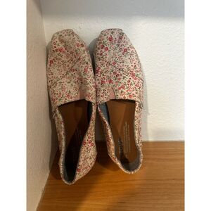 Toms Alpargata Classic Rose Multi Canvas Slip-On 7 EUC